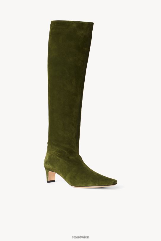 Frauen Wally Boot Wildleder Olive 466Z968 STAUD Schuhe