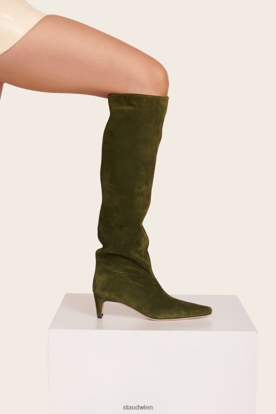 Frauen Wally Boot Wildleder Olive 466Z968 STAUD Schuhe