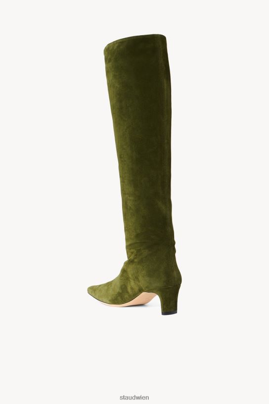 Frauen Wally Boot Wildleder Olive 466Z968 STAUD Schuhe