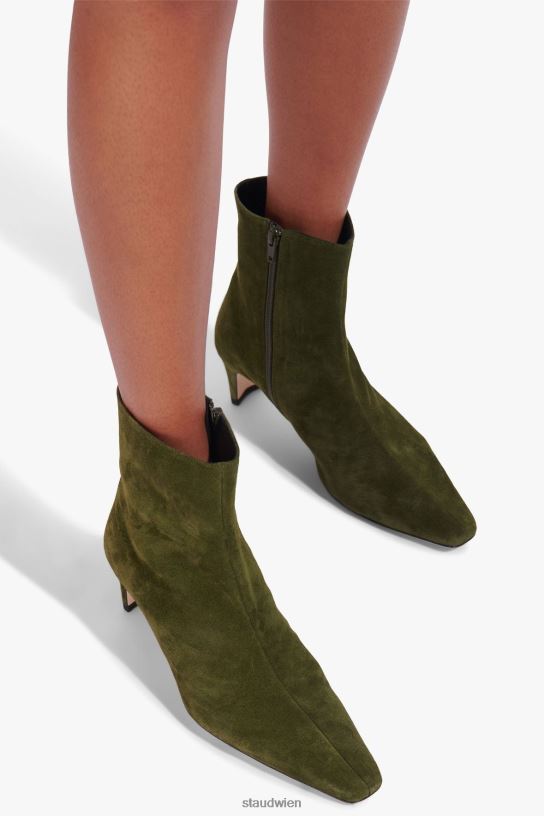 Frauen Wally-Stiefelette aus Wildleder Olive 466Z980 STAUD Schuhe