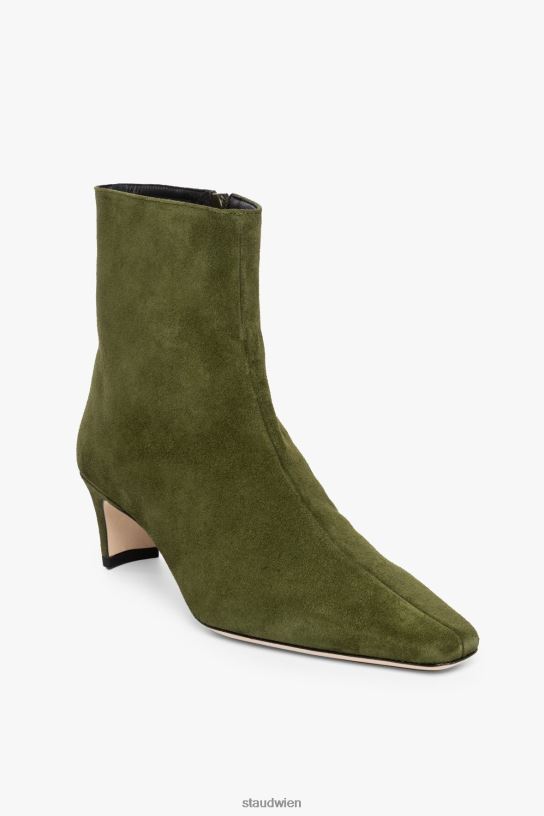Frauen Wally-Stiefelette aus Wildleder Olive 466Z980 STAUD Schuhe