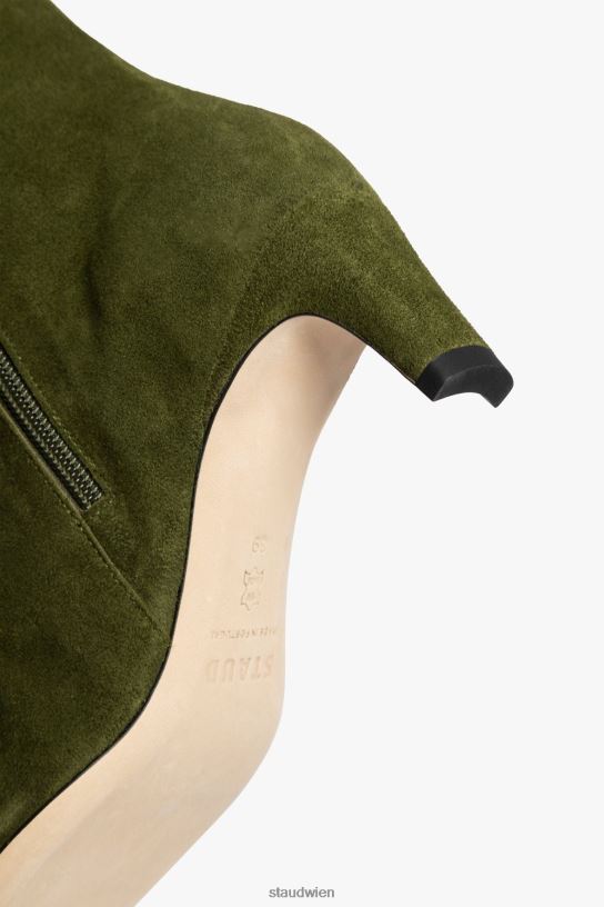 Frauen Wally-Stiefelette aus Wildleder Olive 466Z980 STAUD Schuhe