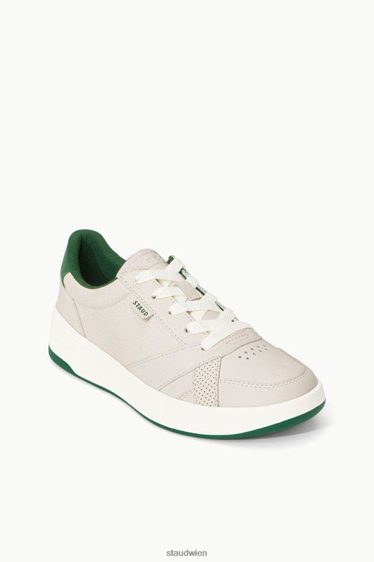 Frauen der Court-Sneaker cremegrün 466Z862 STAUD + KEDS Schuhe