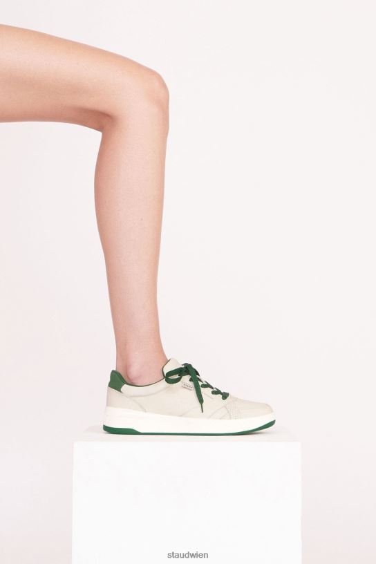Frauen der Court-Sneaker cremegrün 466Z862 STAUD + KEDS Schuhe