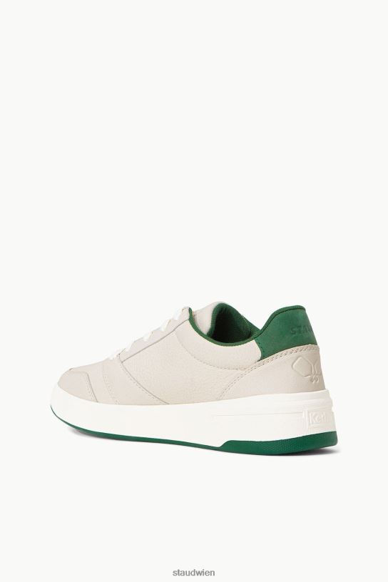 Frauen der Court-Sneaker cremegrün 466Z862 STAUD + KEDS Schuhe