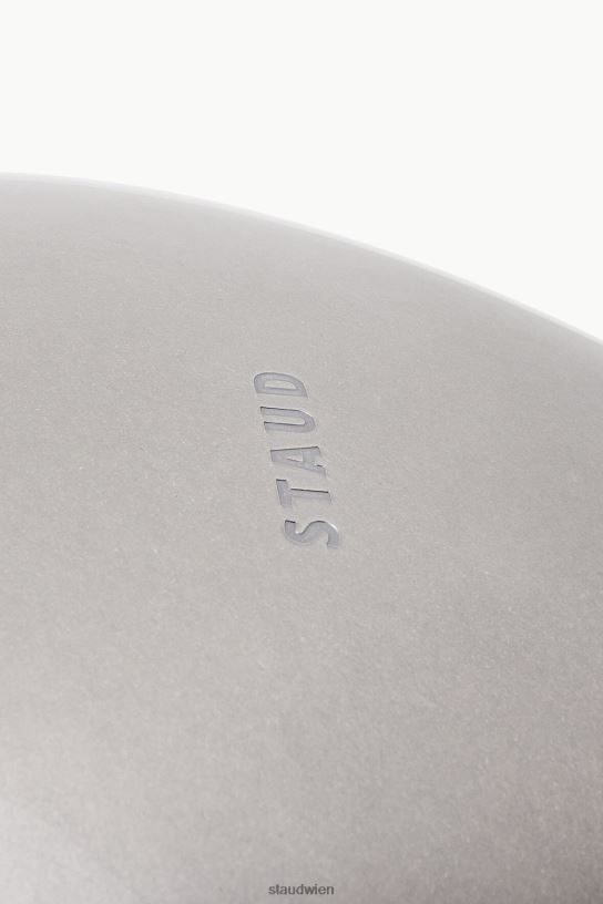 Frauen Herz-Clutch aus Metall Silber 466Z841 STAUD Zubehör