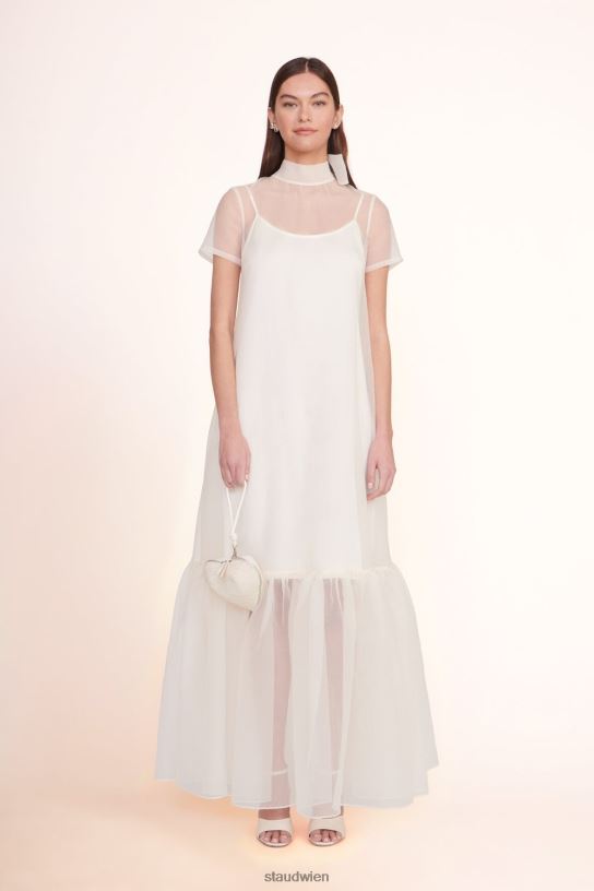 Frauen Perlenherz-Clutch Creme 466Z838 STAUD Zubehör
