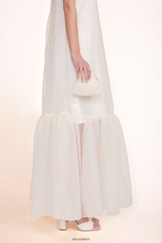 Frauen Perlenherz-Clutch Creme 466Z838 STAUD Zubehör