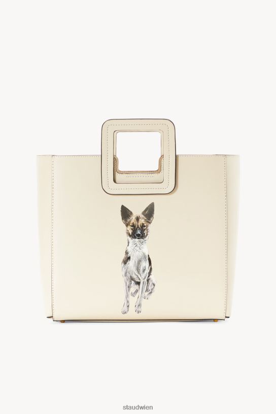 Frauen Maßgeschneiderte Shirley-Ledertasche Creme 466Z1016 STAUD Zubehör