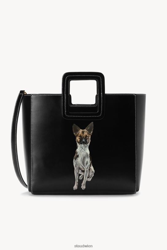 Frauen Maßgeschneiderte Shirley-Ledertasche Schwarz 466Z1014 STAUD Zubehör