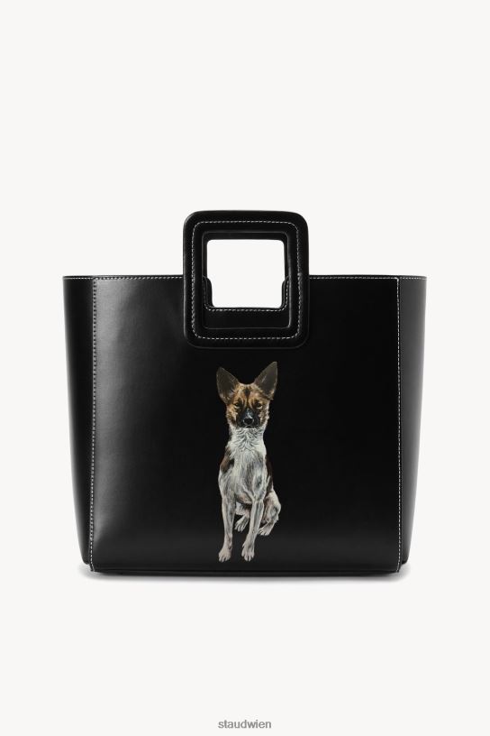 Frauen Maßgeschneiderte Shirley-Ledertasche Schwarz 466Z1014 STAUD Zubehör
