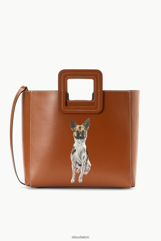 Frauen Maßgeschneiderte Shirley-Ledertasche bräunen 466Z1013 STAUD Zubehör