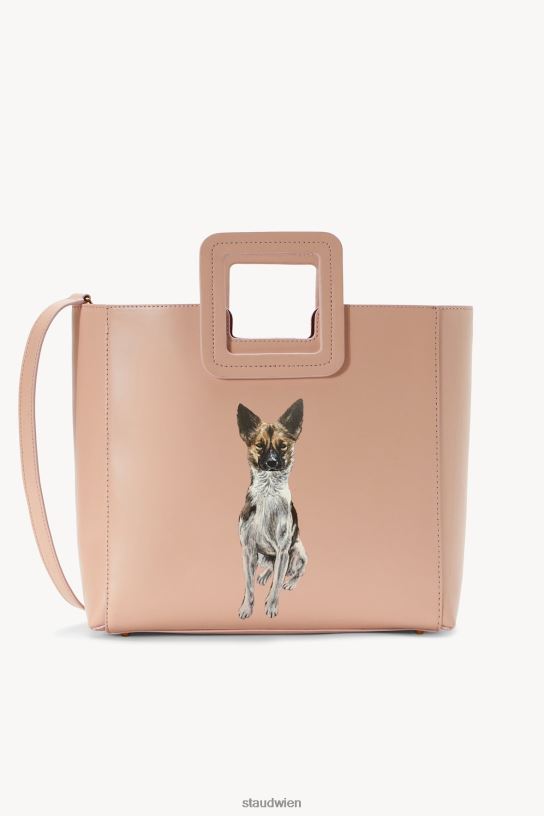 Frauen Maßgeschneiderte Shirley-Ledertasche erröten 466Z1015 STAUD Zubehör