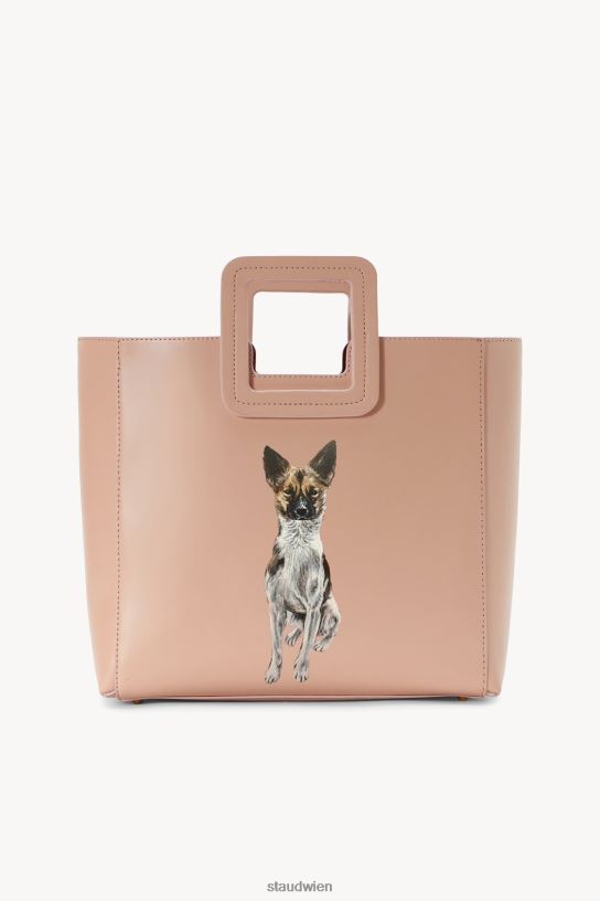 Frauen Maßgeschneiderte Shirley-Ledertasche erröten 466Z1015 STAUD Zubehör