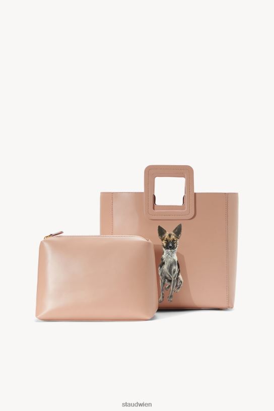 Frauen Maßgeschneiderte Shirley-Ledertasche erröten 466Z1015 STAUD Zubehör