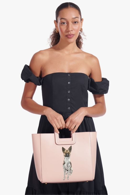 Frauen Maßgeschneiderte Shirley-Ledertasche erröten 466Z1015 STAUD Zubehör