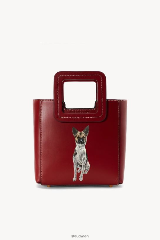 Frauen Maßgeschneiderte Mini-Shirley-Ledertasche Cognac 466Z1010 STAUD Zubehör