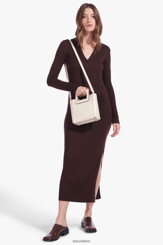 Frauen Mini-Shirley-Ledertasche Creme 466Z824 STAUD Zubehör
