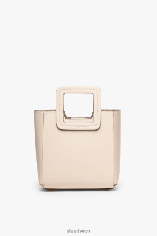 Frauen Mini-Shirley-Ledertasche Creme 466Z824 STAUD Zubehör