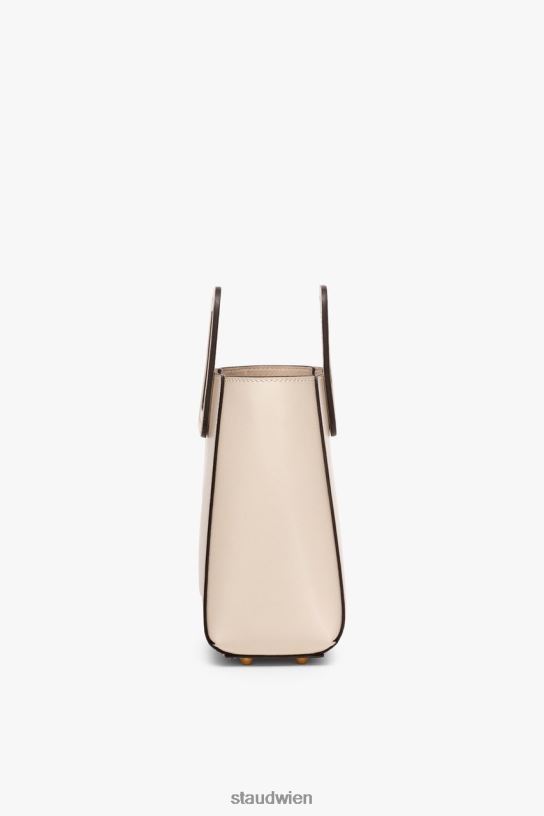 Frauen Mini-Shirley-Ledertasche Creme 466Z824 STAUD Zubehör