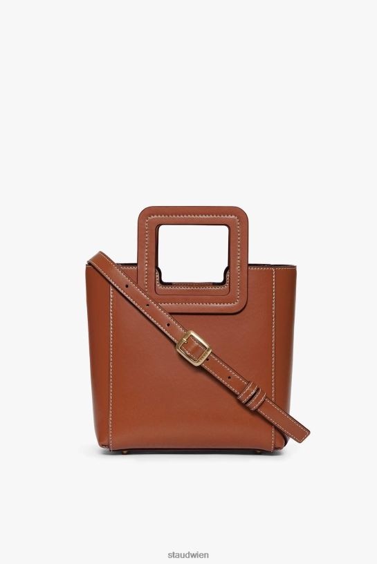 Frauen Mini-Shirley-Ledertasche Sattel 466Z826 STAUD Zubehör