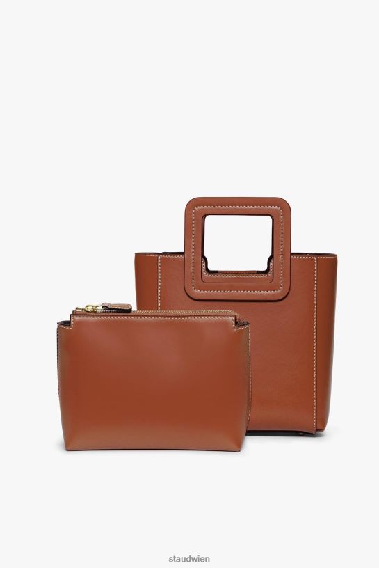 Frauen Mini-Shirley-Ledertasche Sattel 466Z826 STAUD Zubehör