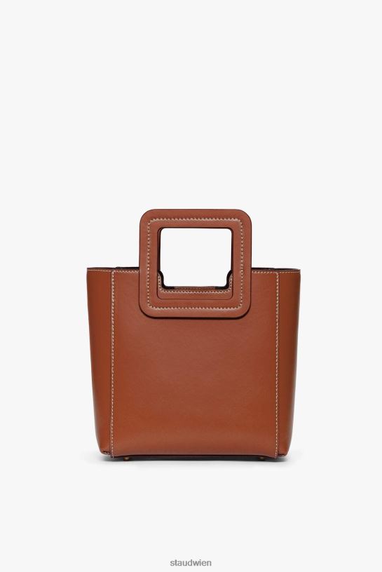 Frauen Mini-Shirley-Ledertasche Sattel 466Z826 STAUD Zubehör