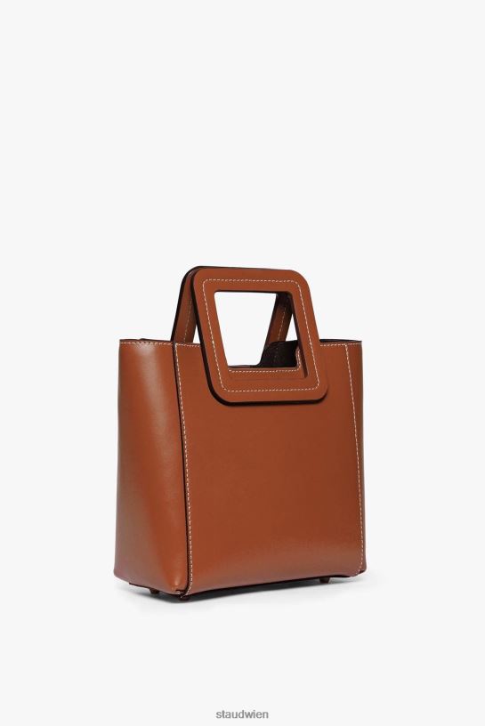 Frauen Mini-Shirley-Ledertasche Sattel 466Z826 STAUD Zubehör