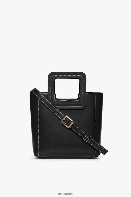 Frauen Mini-Shirley-Ledertasche Schwarz 466Z830 STAUD Zubehör
