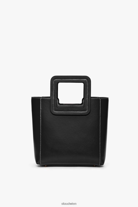 Frauen Mini-Shirley-Ledertasche Schwarz 466Z830 STAUD Zubehör