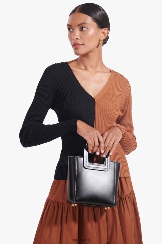 Frauen Mini-Shirley-Ledertasche Schwarz 466Z830 STAUD Zubehör
