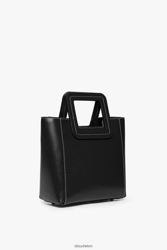 Frauen Mini-Shirley-Ledertasche Schwarz 466Z830 STAUD Zubehör