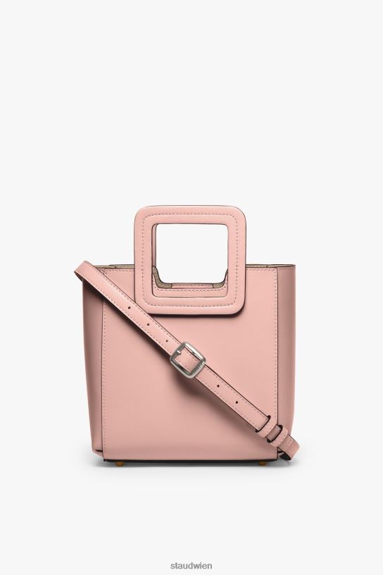 Frauen Mini-Shirley-Ledertasche dunkles Rouge 466Z825 STAUD Zubehör