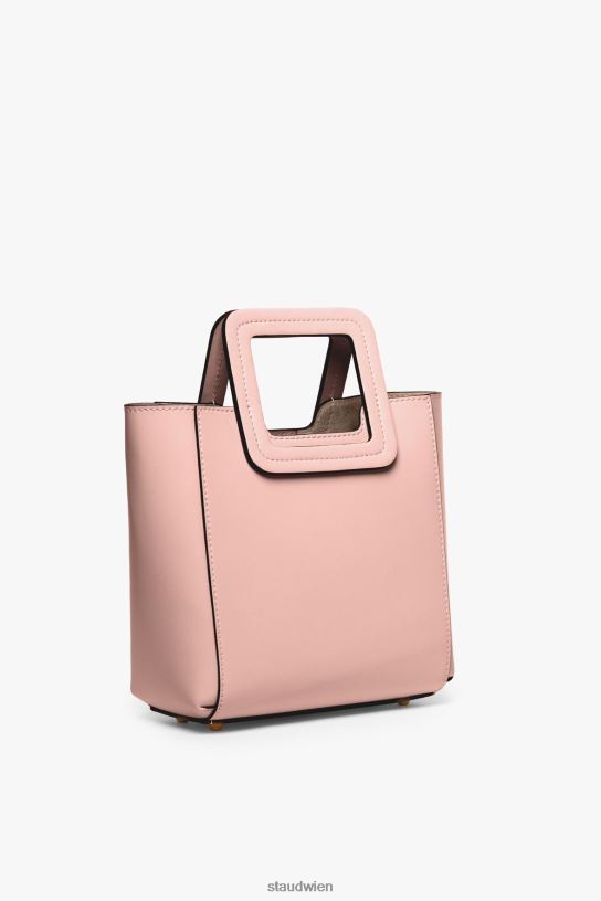 Frauen Mini-Shirley-Ledertasche dunkles Rouge 466Z825 STAUD Zubehör