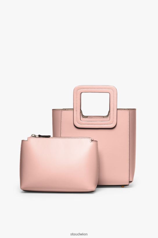 Frauen Mini-Shirley-Ledertasche dunkles Rouge 466Z825 STAUD Zubehör