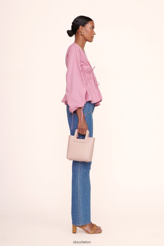 Frauen Mini-Shirley-Ledertasche erröten 466Z822 STAUD Zubehör