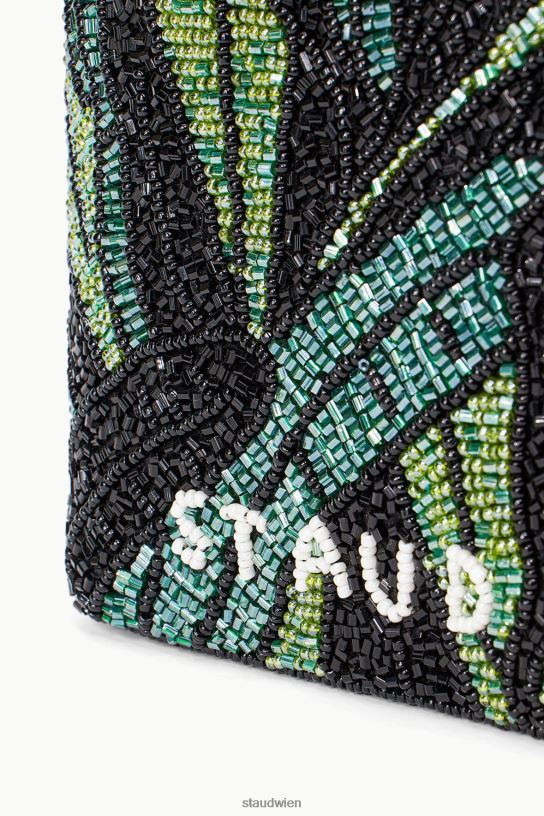 Frauen Zoe Perlentasche grüne Palme 466Z842 STAUD Zubehör