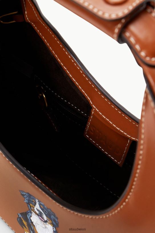 Frauen individuelle Mini-Mondtasche bräunen 466Z1021 STAUD Zubehör