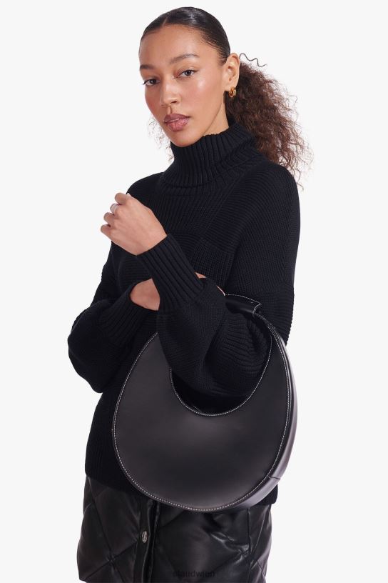 Frauen Mondtasche Schwarz 466Z754 STAUD Zubehör