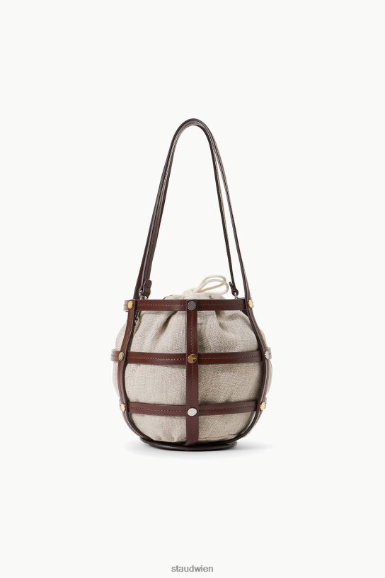 Frauen Ellie-Tasche Mahagoni natur 466Z741 STAUD Kleidung