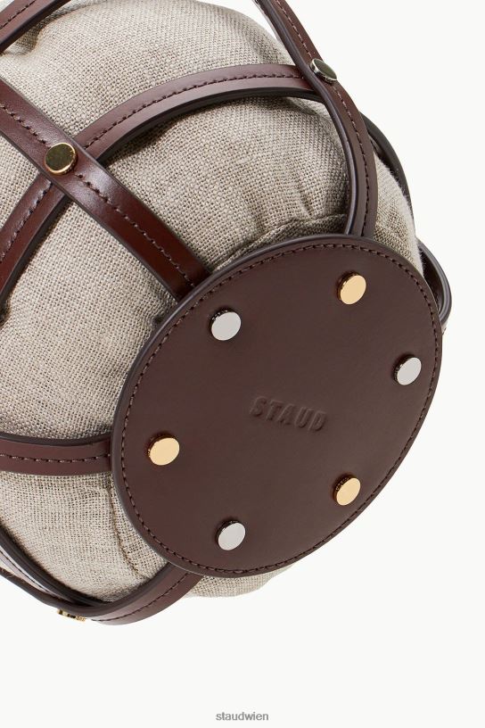 Frauen Ellie-Tasche Mahagoni natur 466Z741 STAUD Kleidung