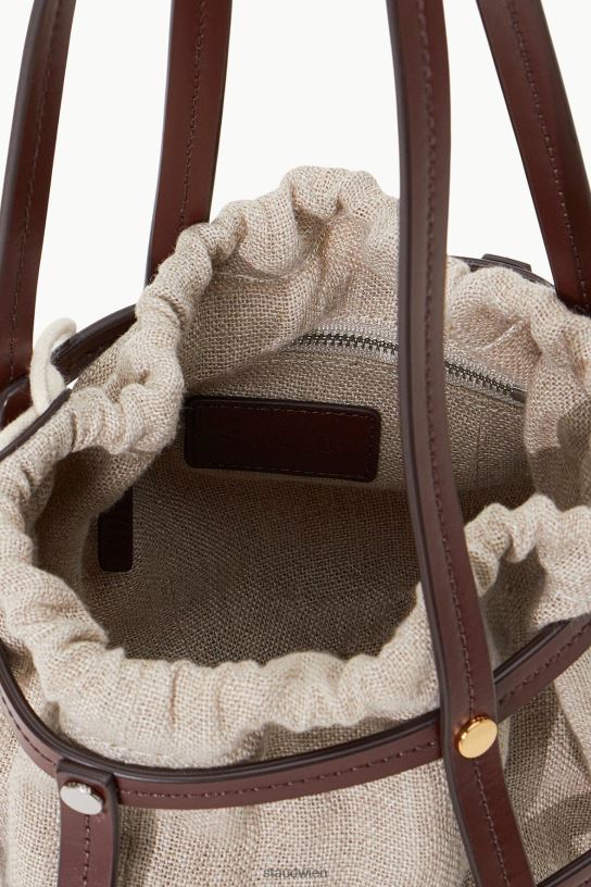 Frauen Ellie-Tasche Mahagoni natur 466Z741 STAUD Kleidung