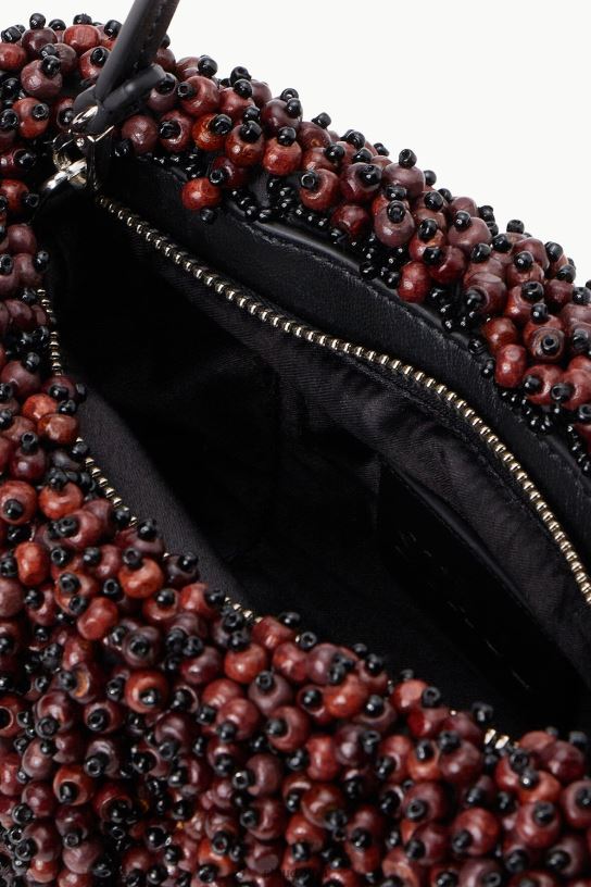 Frauen Perlen-Sitzsack aus Mahagoni Mahagoni/Schwarz 466Z682 STAUD Kleidung