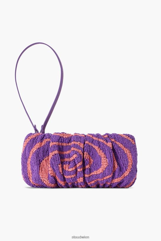 Frauen Sitzsack aus Perlen Amethystsäurewirbel 466Z677 STAUD Kleidung