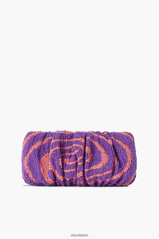Frauen Sitzsack aus Perlen Amethystsäurewirbel 466Z677 STAUD Kleidung