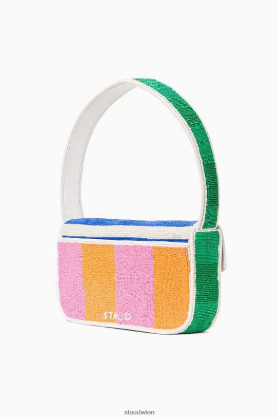 Frauen Tommy-Perlentasche Multi-Rugby-Streifen 466Z725 STAUD Kleidung