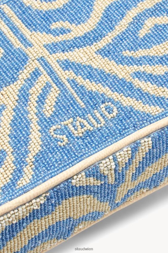 Frauen Tommy-Perlentasche hellblaue Creme 466Z722 STAUD Kleidung