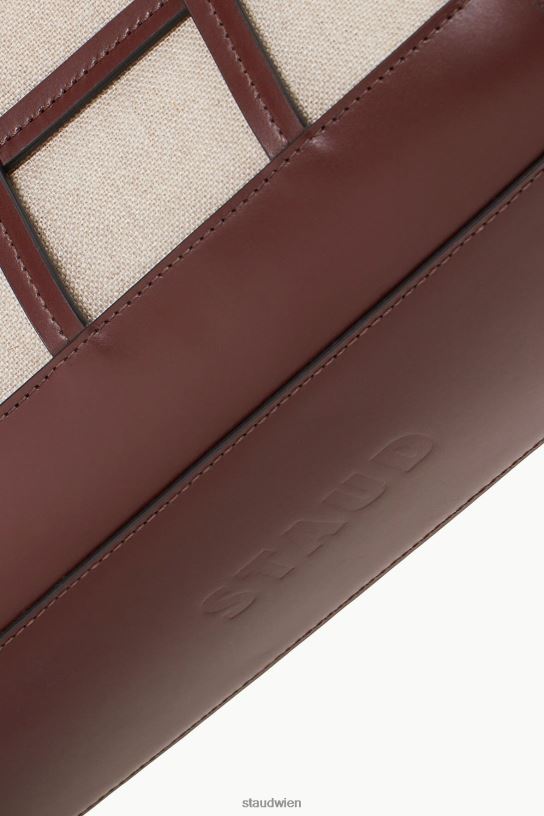 Frauen Emma-Tasche Mahagoni natur 466Z639 STAUD Kleidung