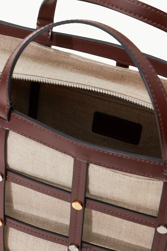 Frauen Emma-Tasche Mahagoni natur 466Z639 STAUD Kleidung