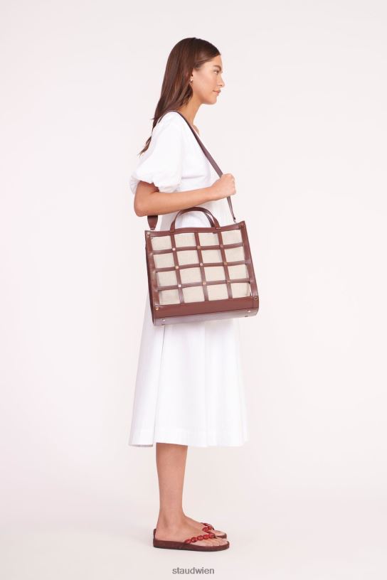 Frauen Emma-Tasche Mahagoni natur 466Z639 STAUD Kleidung